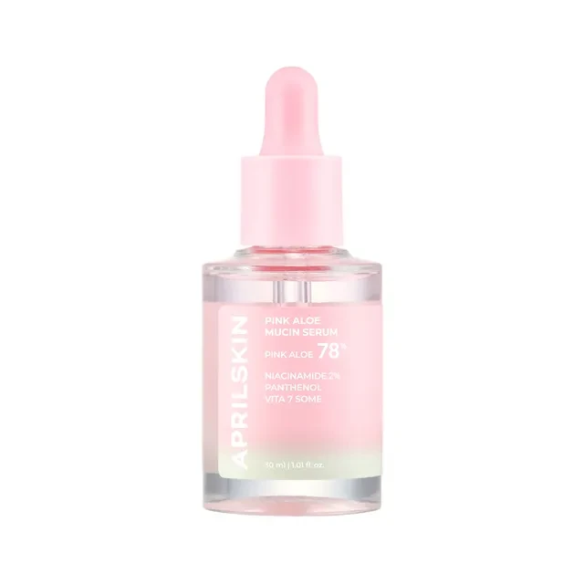 APRILSKIN Pink Aloe Mucin Serum 30ml hydrating and soothing Korean skincare serum